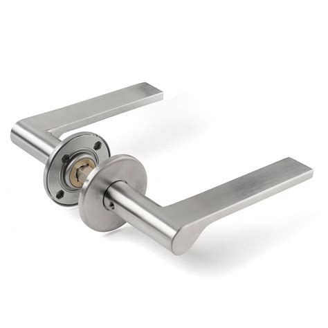 brushed steel interior door handles